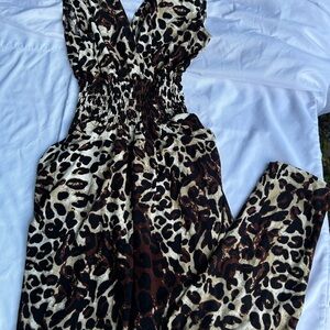 Leopard Print Jumpsuit